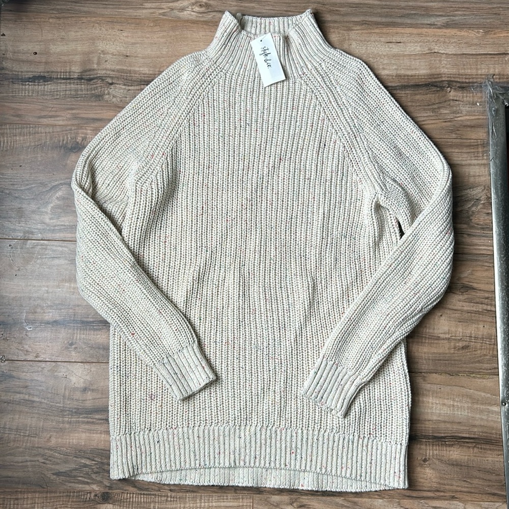 Style & Co. ~ NWT Chunky Speckled Cowl Neck Sweater